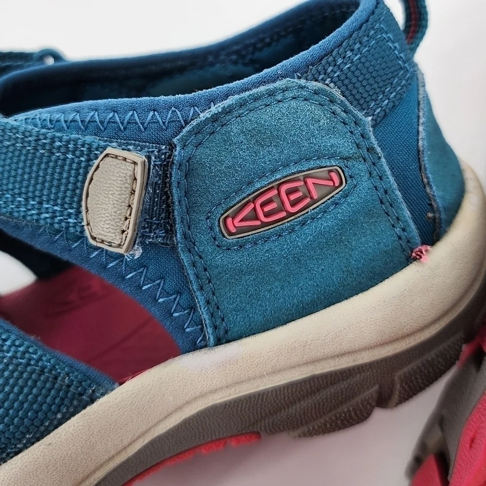 Keen Newport H2 Sandals Shoes Blue Pink Girl's Youth 6